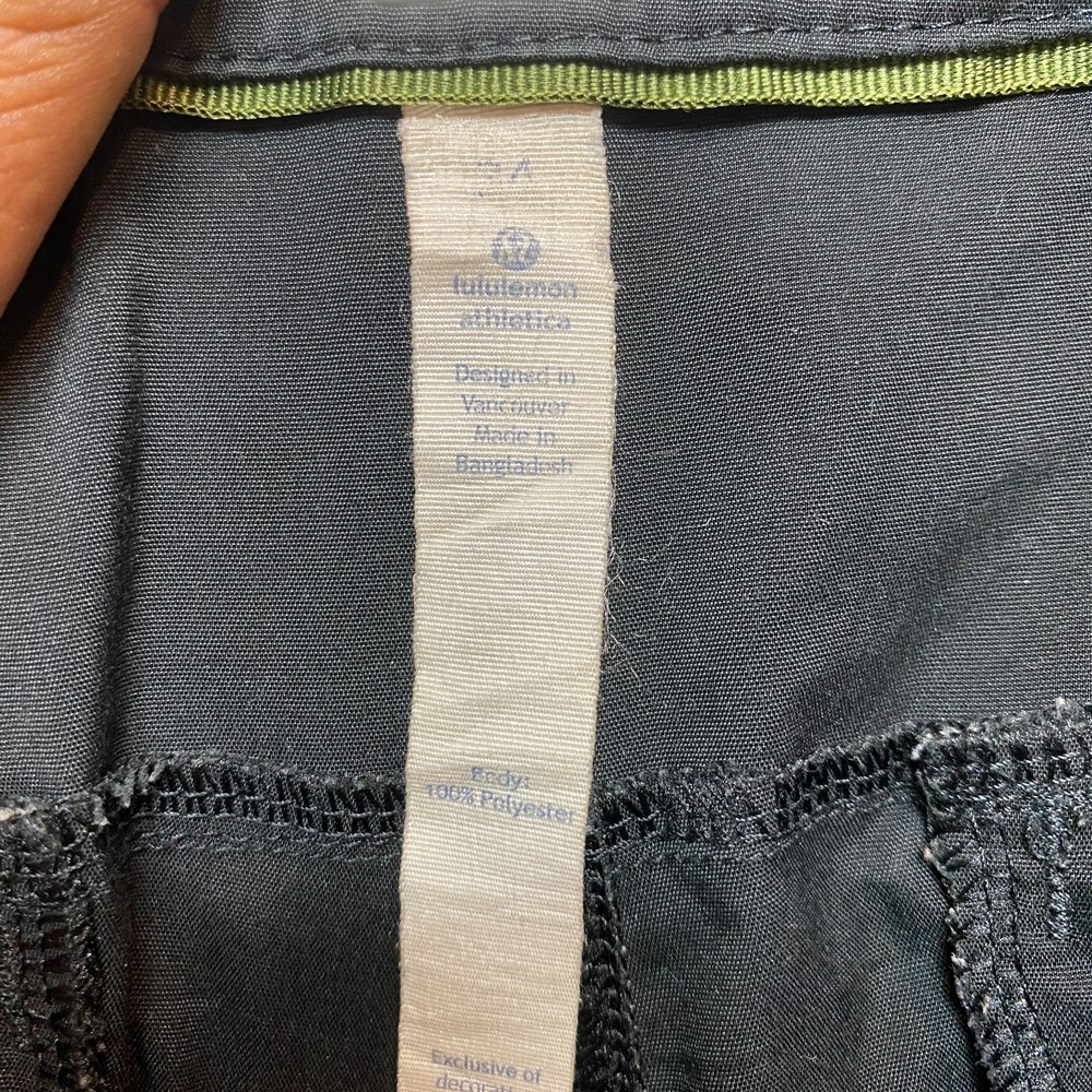 Lululemon Pants Mens 34 Black Bottom Zipper Side Zip - Picture 9 of 13